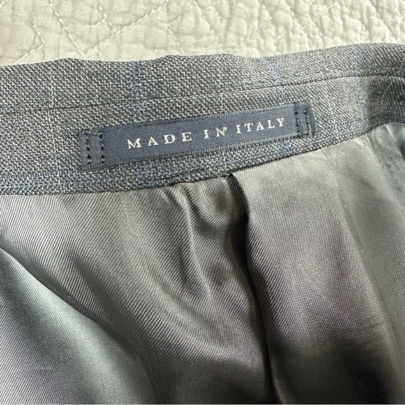 Men's Italian Gray Suit 52L Classic Style 2-Button 2-Piece LUBIAM Wool Suit - Picture 6 of 16